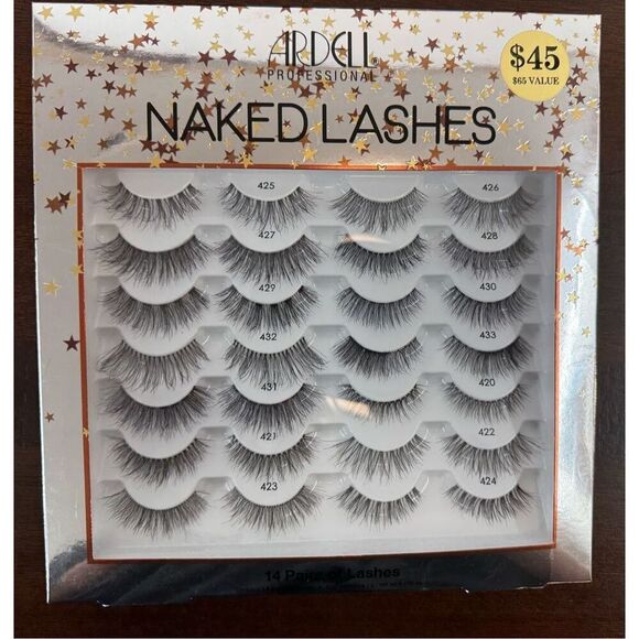 Ardell Naked Lashes - 14 pairs with Glue - Picture 1 of 4